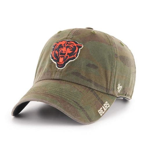 Chicago Bears 47 Brand Camo Outrigger Clean Up Adjustable Hat