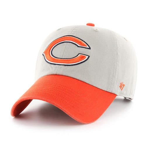 Chicago Bears 47 Brand Gray Clean Up Two-Tone Adjustable Hat