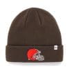 Cleveland Browns YOUTH 47 Brand Brown Raised Cuff Knit Hat