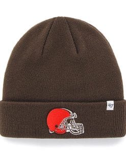 Cleveland Browns YOUTH 47 Brand Brown Raised Cuff Knit Hat