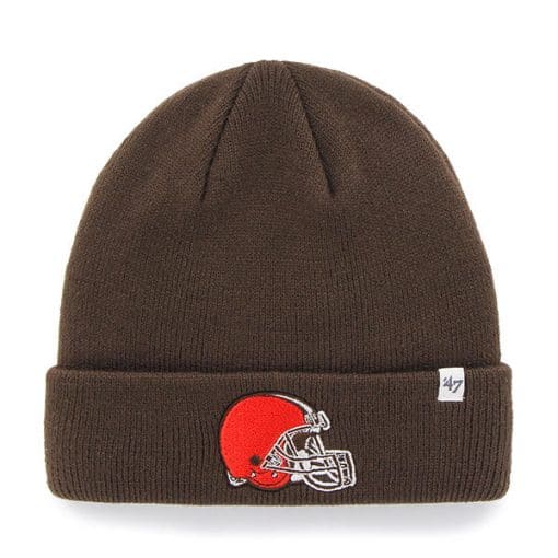 Cleveland Browns YOUTH 47 Brand Brown Raised Cuff Knit Hat