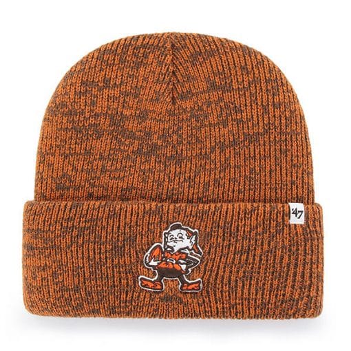 Cleveland Browns 47 Brand Legacy Brown Brain Freeze Cuff Knit Hat