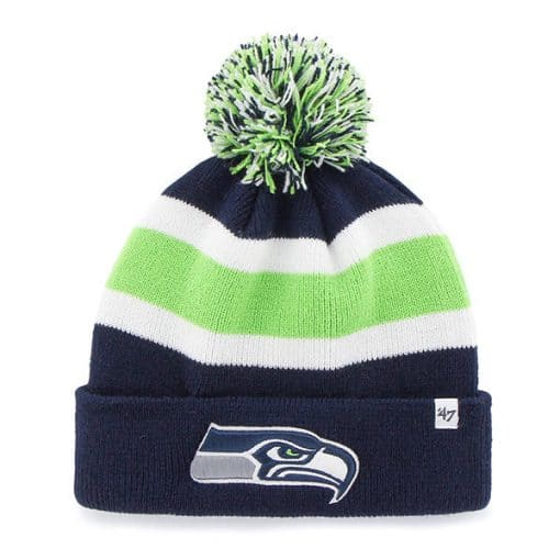 Seattle Seahawks 47 Brand Light Navy Breakaway Cuff Knit Hat