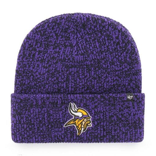 Minnesota Vikings 47 Brand Purple Brain Freeze Cuff Knit Hat