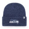 Seattle Seahawks 47 Brand Light Navy Brain Freeze Cuff Knit Hat