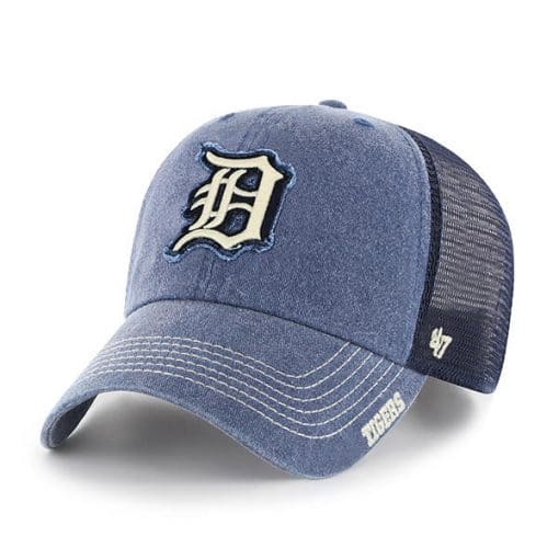 Detroit Tigers 47 Brand Navy Burnstead Mesh Adjustable Hat