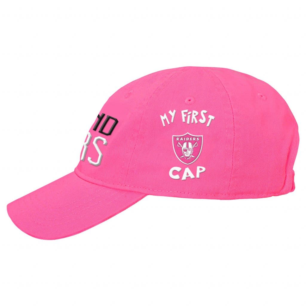 Oakland Raiders INFANT Baby Pink My First Cap Hat - Detroit Game Gear