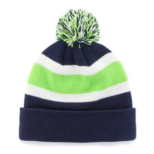 Seattle Seahawks 47 Brand Light Navy Breakaway Cuff Knit Hat - Image 2