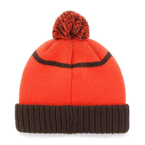 Cleveland Browns 47 Brand Orange Linesman Cuff Knit Hat - Image 2