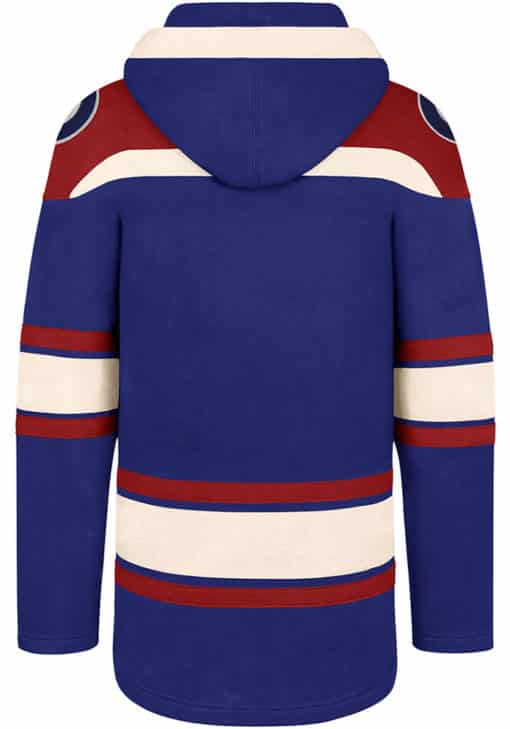 Chicago Cubs Men's 47 Brand Royal Blue Pullover Jersey Hoodie - Image 2