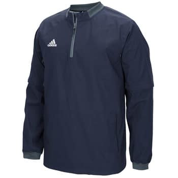 Men's Adidas Navy Fielder's Choice 1/4 Zip Long Sleeve Pullover