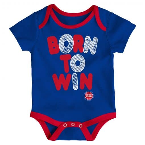 Detroit Pistons Baby Blue Born to Win Onesie Creeper