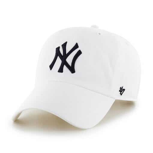New York Yankees 47 Brand White Clean Up Adjustable Hat