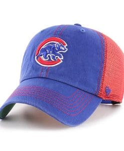 Chicago Cubs 47 Brand Trawler Blue Red Clean Up Adjustable Hat