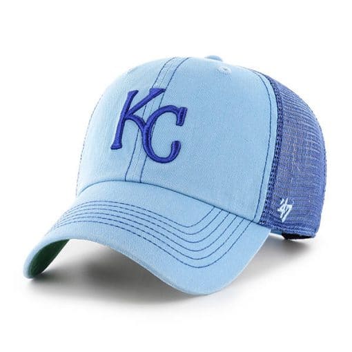 Kansas City Royals 47 Brand Trawler Columbia Blue Clean Up Adjustable Hat