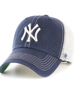 New York Yankees 47 Brand Trawler Navy White Clean Up Adjustable Hat