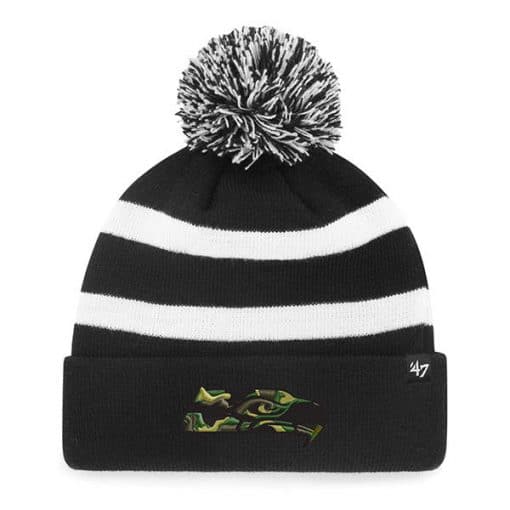 Philadelphia Eagles 47 Brand Black Camfill Breakaway Cuff Knit Hat