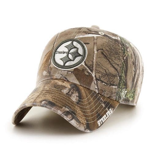 Pittsburgh Steelers 47 Brand Realtree Ice Clean Up Adjustable Hat