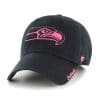 Seattle Seahawks Women's 47 Brand Black Pink Adjustable Hat