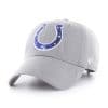 Indianapolis Colts Women's 47 Brand Sparkle Team Color Clean Up Gray Hat