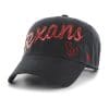 Houston Texans Women's 47 Brand Navy Sparkle Script Clean Up Hat