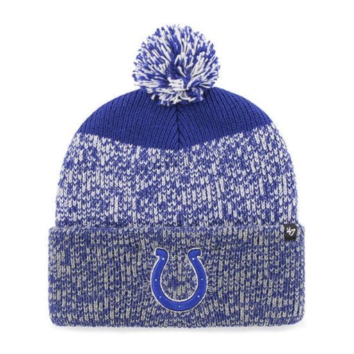 Indianapolis Colts 47 Brand Royal Static Cuff Knit Hat