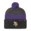 Minnesota Vikings 47 Brand Charcoal Static Cuff Knit Hat