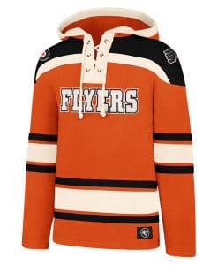 Philadelphia Flyers XXL Men's 47 Brand Orange Pullover Jersey Hoodie