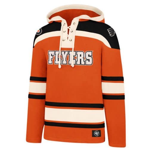 Philadelphia Flyers XXL Men's 47 Brand Orange Pullover Jersey Hoodie