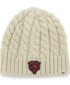 Chicago Bears Women's 47 Brand Natural Newbury Beanie Knit Hat