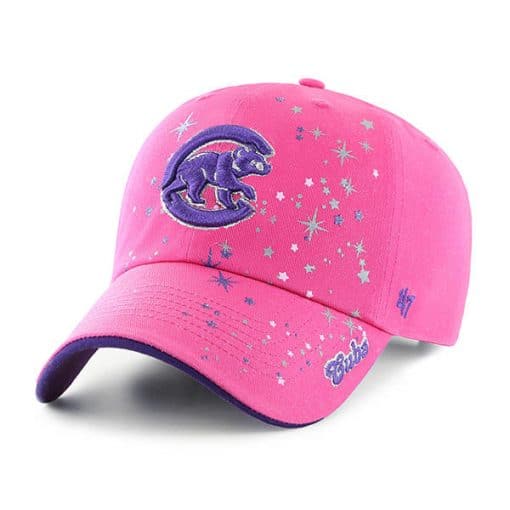 Chicago Cubs KIDS 47 Brand Bright Pink Girls Adjustable Hat