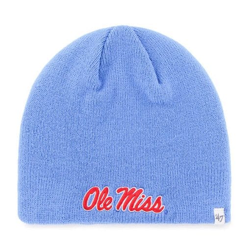 Ole Miss 47 Brand Blue Raz Beanie Knit Hat