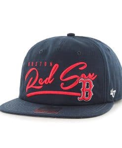 Boston Red Sox 47 Brand Navy Free Hand Captain Adjustable Hat