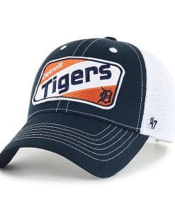 Detroit Tigers KIDS 47 Brand Navy Woodlawn MVP Adjustable Hat