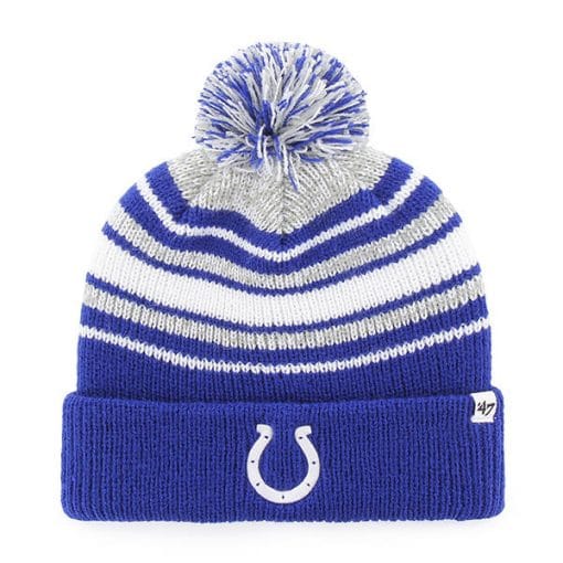 Indianapolis Colts YOUTH 47 Brand Royal Bubbler Cuff Knit Hat