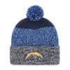 Los Angeles Chargers 47 Brand Light Navy Static Cuff Knit Hat