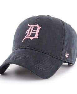Detroit Tigers Women's 47 Brand Navy Pink Carol Adjustable Hat