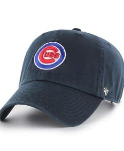 Chicago Cubs 47 Brand Logo Navy Clean Up Adjustable Hat