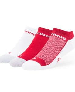 Detroit Red Wings LARGE 47 Brand Team Color Gait Motion Socks 3 Pack