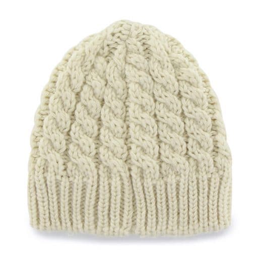 Chicago Bears Women's 47 Brand Natural Newbury Beanie Knit Hat - Image 2