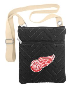 Detroit Red Wings Gray Chevron Stitch Cross Body Bag