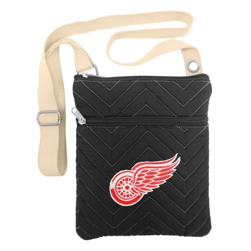 Detroit Red Wings Gray Chevron Stitch Cross Body Bag