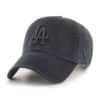 Los Angeles Dodgers 47 Brand All Black Clean Up Adjustable Hat