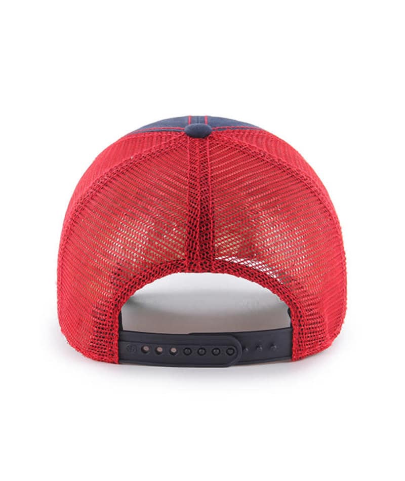 47 MLB Trawler Mesh Clean Up Adjustable Hat, Adult One Size Fits All (ST Louis Cardinals Navy Red Alternate)