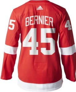 Jonathan Bernier Detroit Red Wings Men's Adidas AUTHENTIC Home Jersey