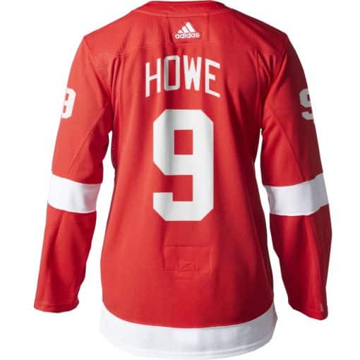 Gordie Howe Detroit Red Wings Men's Adidas AUTHENTIC Home Jersey