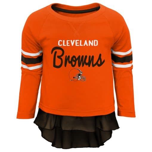 Cleveland Browns Baby Girls Pants & Top 2 Piece Set - Image 2