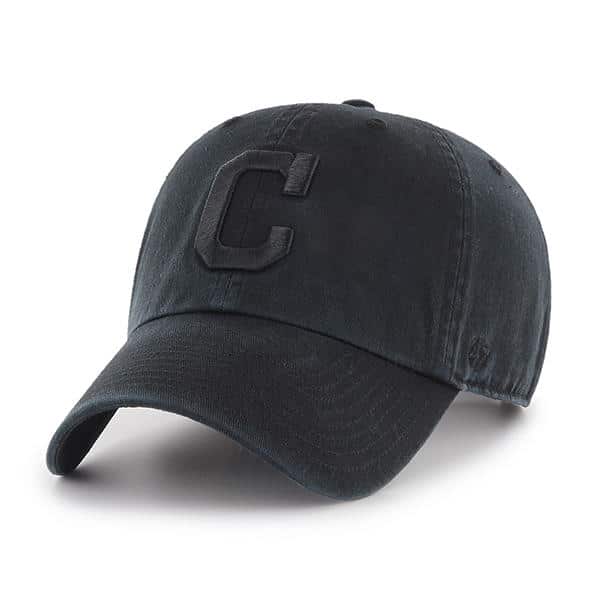 Cleveland Indians 47 Brand Black Clean Up Adjustable Hat - Detroit Game ...