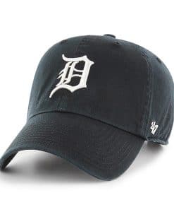 Detroit Tigers 47 Brand Black Clean Up Adjustable Hat