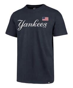 New York Yankees Men's 47 Brand Navy USA Club T-Shirt Tee